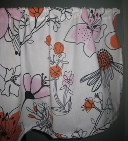 One of my finished cafe curtains
