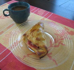 Rhubarb Turnover & Coffee