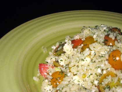 Cherry Tomato & Feta Orzo with Dill