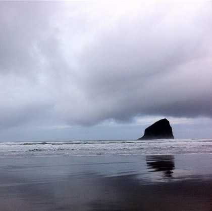 Haystack Rock in Pacific City, Oregon