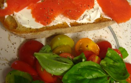 salmon on toast