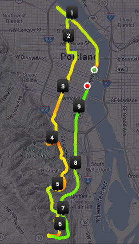 Shamrock Run 15k Route