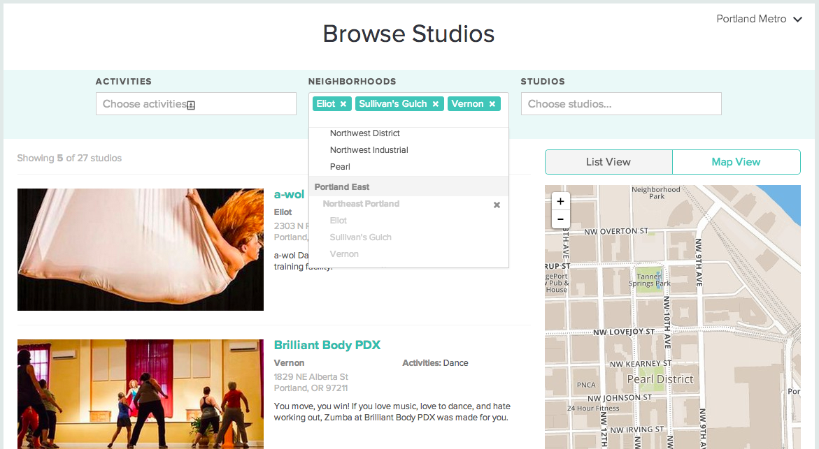 ClassPass Studios - Portland