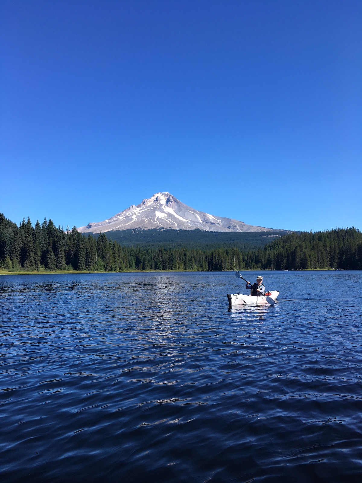 Trillium Lake kayaking