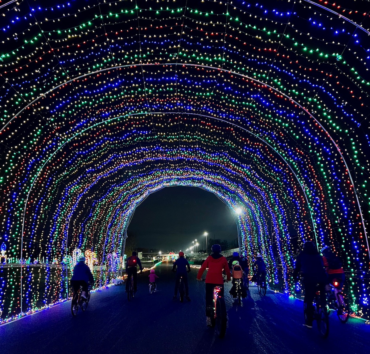 Bike the lights Christmas lights