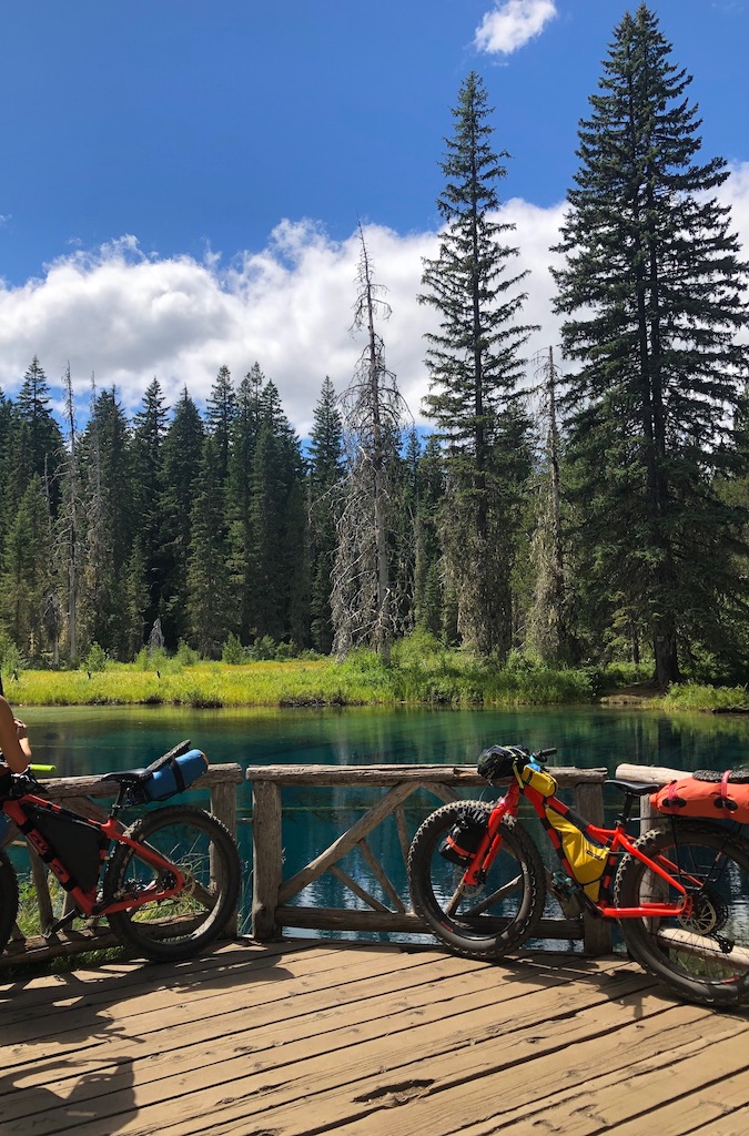 bikepacking little crater lake
