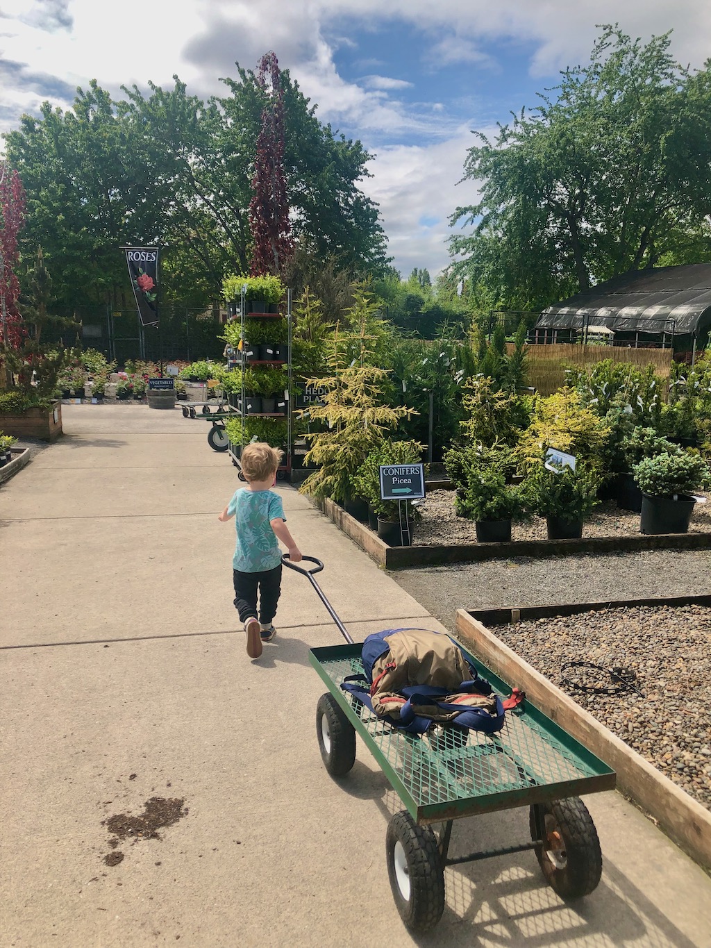 Portland nursery garden cart