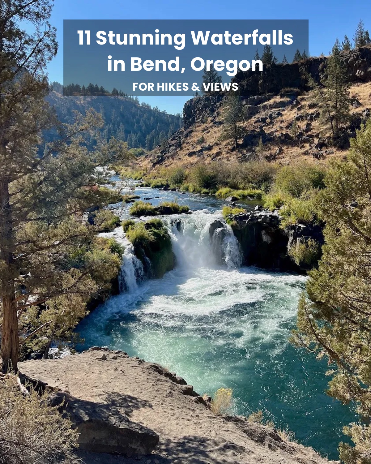 Waterfalls in Bend, Oregon